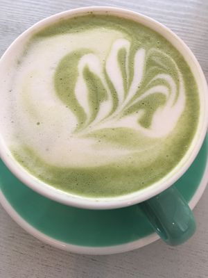 Matcha Latte  at Villa Kalka in Cologne