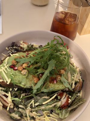 Avocado Brot und Cold Brew  at Villa Kalka in Cologne