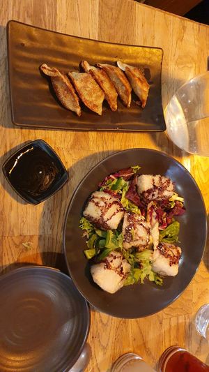 Tofu salad starter at Lime Orange in South West London