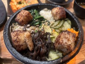 Tofu bibimbap  at Lime Orange in South West London