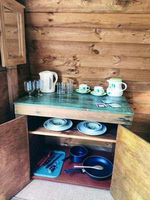 Juniper Cooking Utensils at The Greenhouse Spa Retreat in Saltash