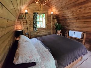 Juniper King Size Bed at The Greenhouse Spa Retreat in Saltash