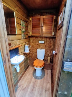 Toilet at The Greenhouse Spa Retreat in Saltash