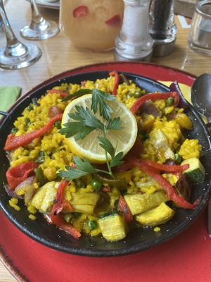 Veg paella   at Ego Mediterranean in Lytham St Annes