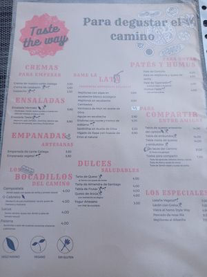 Carta at Taste The Way in A Coruna