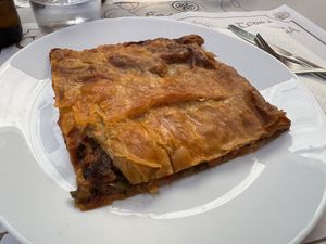 Vegan empanada  at Taste The Way in A Coruna