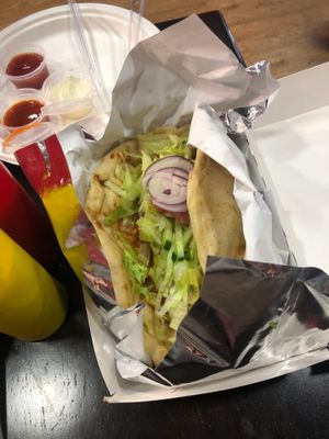 Tandoori chicken kebab at Veggie Master in Derby