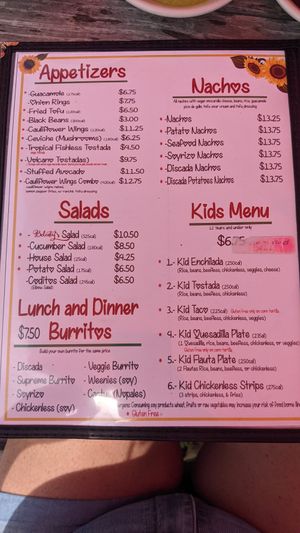 Menu at Belenty's Love in Fort Worth