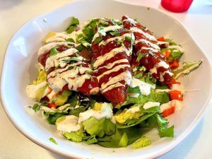Chickenless Buffalo salad   at Belenty's Love in Fort Worth