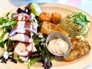 Seafood platter   at Belenty's Love in Fort Worth