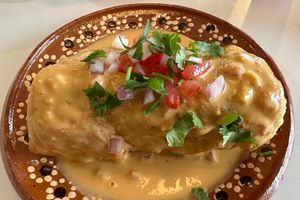 Chimichanga (ordered a la carte)  at Belenty's Love in Fort Worth