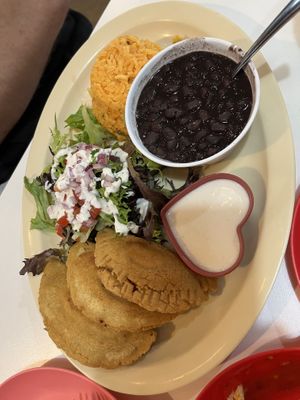 Empanada plate  at Belenty's Love in Fort Worth
