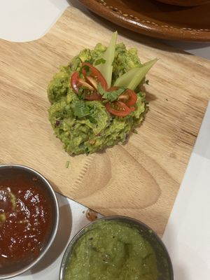 Guacamole and salsas  at Belenty's Love in Fort Worth