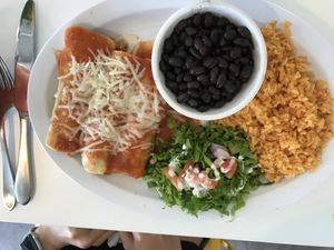Chickenless Enchiladas at Belenty's Love in Fort Worth