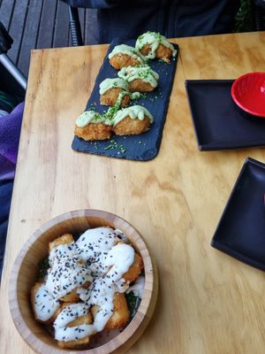 Champi y tofu at Kambo Vegan Sushi in Santiago