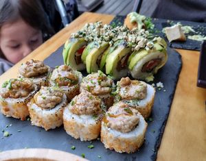 Muy bueno at Kambo Vegan Sushi in Santiago