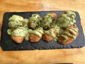 Champi entrada  at Kambo Vegan Sushi in Santiago