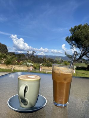 Coffee and freshly squeezed juice with great views   at Cafe Stepping Stone in Canberra