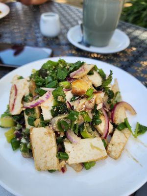 Larb with tofu at Cafe Stepping Stone in Canberra