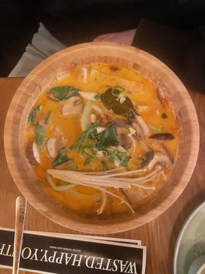 Curry soup and noodles at Com Chay in Mannheim