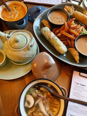 Starters and soup  at Com Chay in Mannheim