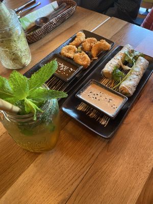 Vegane Garnelen und Sommerrollen  at Com Chay in Mannheim