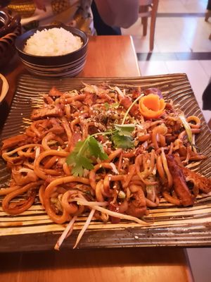 Nr. 21, Udon mit Gemüse und Tofu at Com Chay in Mannheim