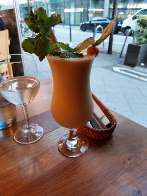 Mango smoothie at Com Chay in Mannheim