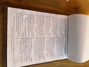 Menue  at Com Chay in Mannheim