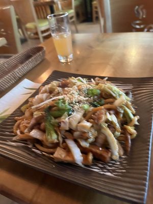 Udon Noodles with vegetabe  at Com Chay in Mannheim