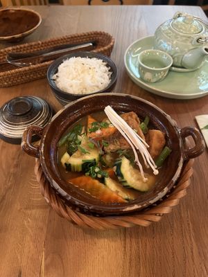 Stuffed tofu  at Com Chay in Mannheim