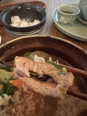 Stuffed tofu   at Com Chay in Mannheim