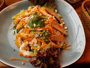 Rice noodle salad (no. 12 on the menu) at Com Chay in Mannheim