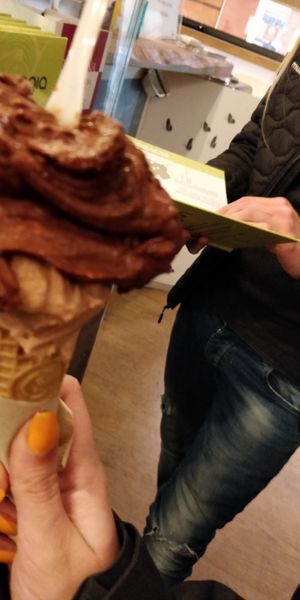 Vegan cone! at Gelateria Stefino in Bologna