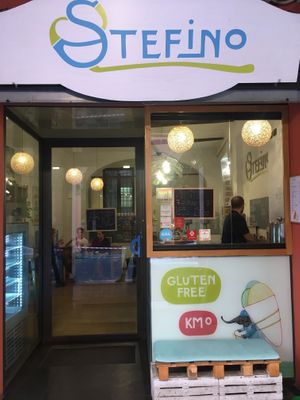 Outside  at Gelateria Stefino in Bologna