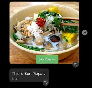 Bun Pippala at Pippala Vegan in Ho Chi Minh City