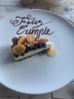 Lemon pie  at Lido Beach Club  in Playa Del Carmen
