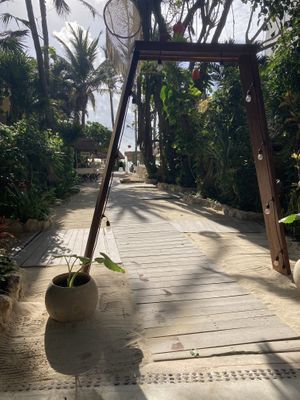 Entrance to the restaurant  at Lido Beach Club  in Playa Del Carmen