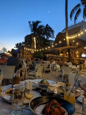 Nice setting -- right on the beach/sand at Lido Beach Club  in Playa Del Carmen