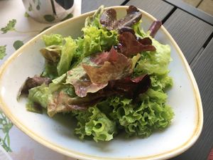 Salad vegan at Gasthof Post in Hellmonsoedt