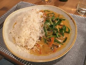 Curry vegan at Gasthof Post in Hellmonsoedt