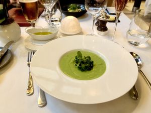 Amazing vegan velouté! at Galvin La Chapelle in East London