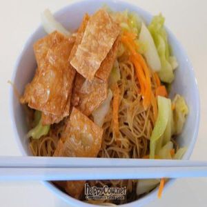 Morning breakfast at Loving Hut - International Plaza in Central Singapore