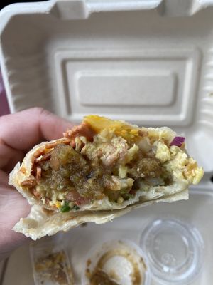 Vegan Classic Breakfast Burrito at MeeMa's in Long Beach