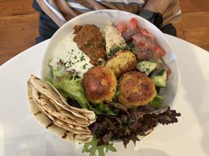 Falafel bowl  at Sunday Cantina in Raumati