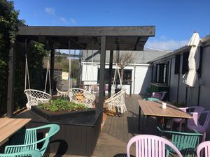 Courtyard  at Sunday Cantina in Raumati
