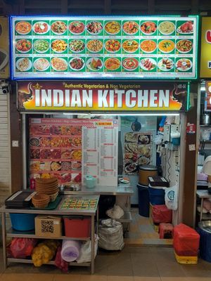 Stall front at Indian Kitchen in Central Singapore
