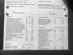 Menu 5 at Au coq bleu in Beaune