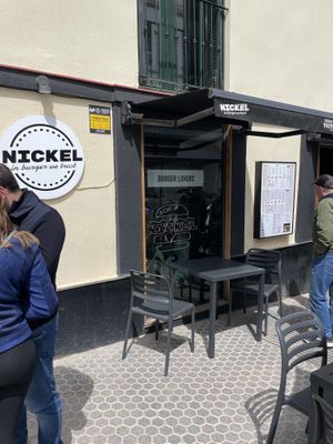 Front of restaurant   at Nickel Burger in Sevilla