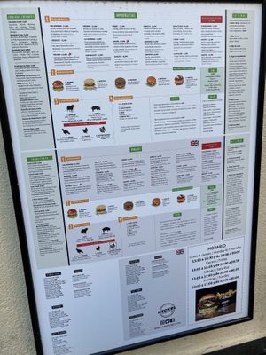 Menu  at Nickel Burger in Sevilla